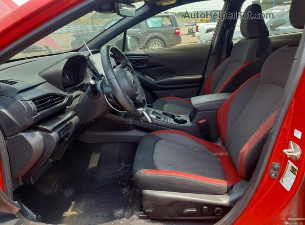 JF1GUHJC0R8235853 2024 SUBARU IMPREZA Red Vista interior delantera