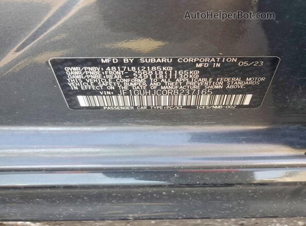JF1GUHJC0R8237165 2024 SUBARU IMPREZA Gray ძრავის განყოფილების ხედი