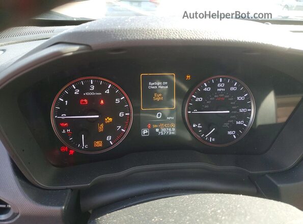 JF1GUHJC0R8237165 2024 SUBARU IMPREZA Gray ხელსაწყოთა პანელის ხედი