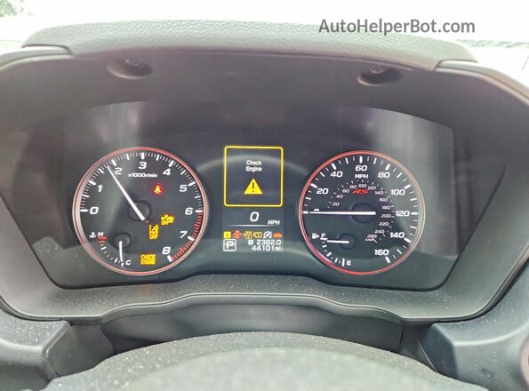 JF1GUHJC7R8320382 2024 SUBARU IMPREZA Серый Вид щитка приборов