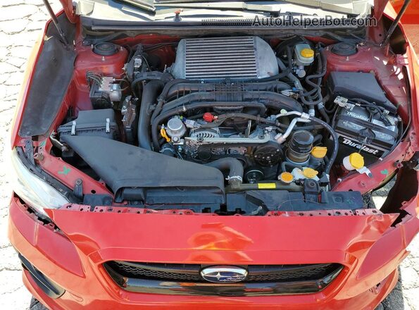 JF1VA1B60H9831375 2017 SUBARU WRX Red Widok wnętrza z tyłu