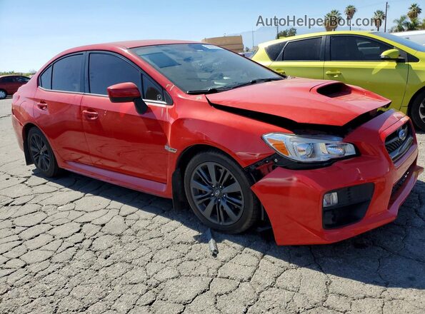 JF1VA1B60H9831375 2017 SUBARU WRX Red Przód prawy