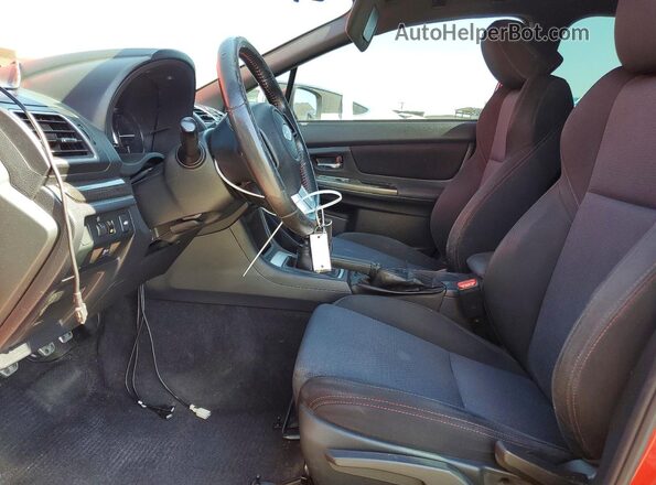 JF1VA1B60H9831375 2017 SUBARU WRX Red Widok wnętrza z przodu
