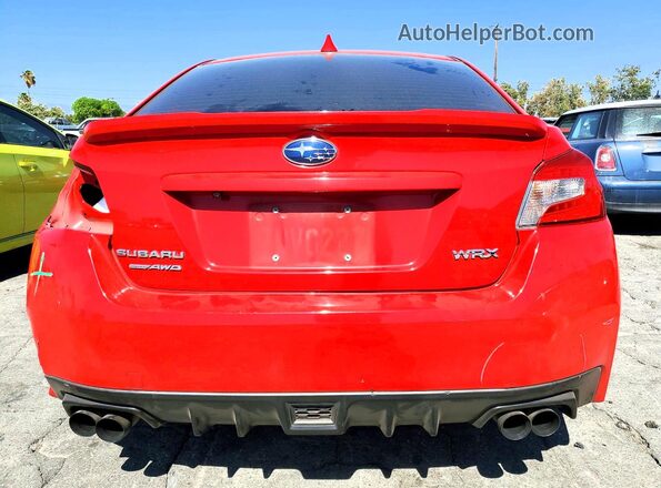 JF1VA1B60H9831375 2017 SUBARU WRX Red Widok z tyłu