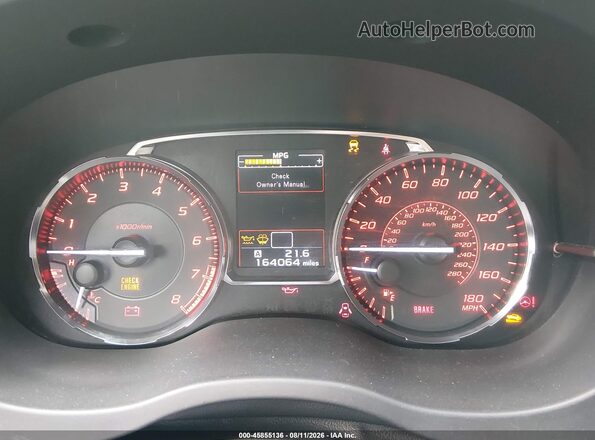 JF1VA1B66H9840436 2017 SUBARU WRX Black Vista de los asientos traseros