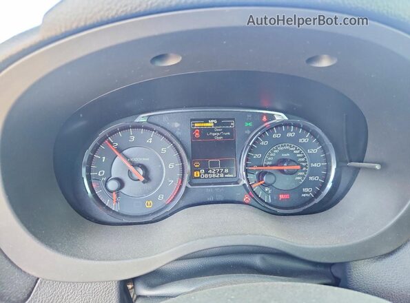 JF1VA1B69K9823377 2019 SUBARU WRX Blue Widok zestawu wskaźników