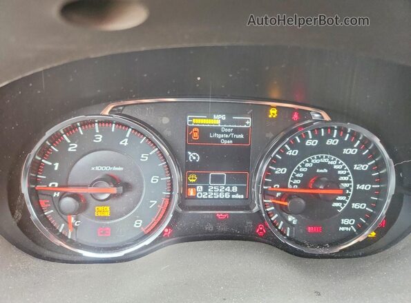 JF1VA1C63M9813557 2021 SUBARU WRX Синий Вид щитка приборов
