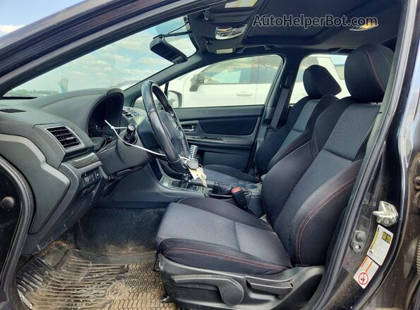 JF1VA1C68K9806973 2019 SUBARU WRX Black Вид салону спереду