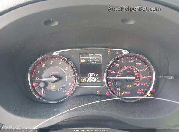 JF1VA1E67G8814900 2016 SUBARU WRX Blue Вид задніх сидінь