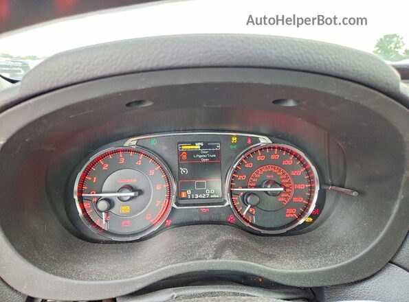 JF1VA1E69G9834821 2016 SUBARU WRX Синий Вид щитка приборов