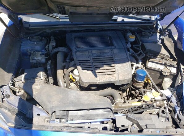 JF1VA1F62J8809657 2018 SUBARU WRX Blue Widok wnętrza z tyłu