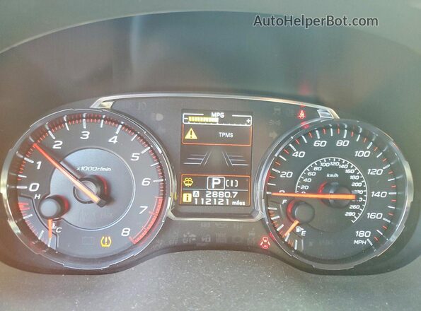 JF1VA1F69K8818650 2019 SUBARU WRX Blue Widok zestawu wskaźników