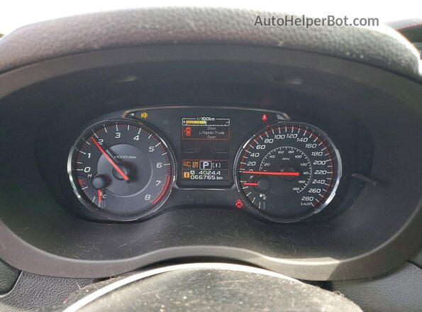 JF1VA1G64L8811038 2020 SUBARU WRX White ხელსაწყოთა პანელის ხედი