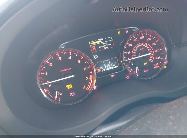 JF1VA1J65G9809145 2016 SUBARU WRX Gray Widok tylnych siedzeń