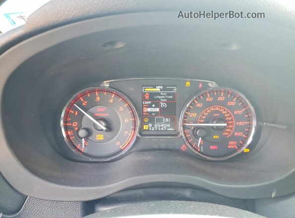 JF1VA2M61G9801691 2016 SUBARU WRX Silver Widok zestawu wskaźników