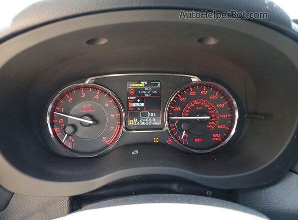 JF1VA2M63G9807864 2016 SUBARU WRX Black Widok zestawu wskaźników