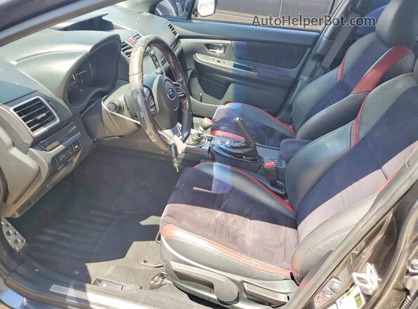 JF1VA2M63G9807864 2016 SUBARU WRX Black Widok wnętrza z przodu
