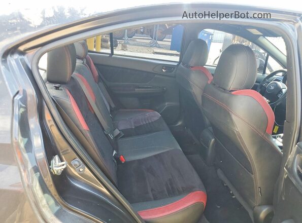 JF1VA2M63G9807864 2016 SUBARU WRX Black Widok tylnych siedzeń