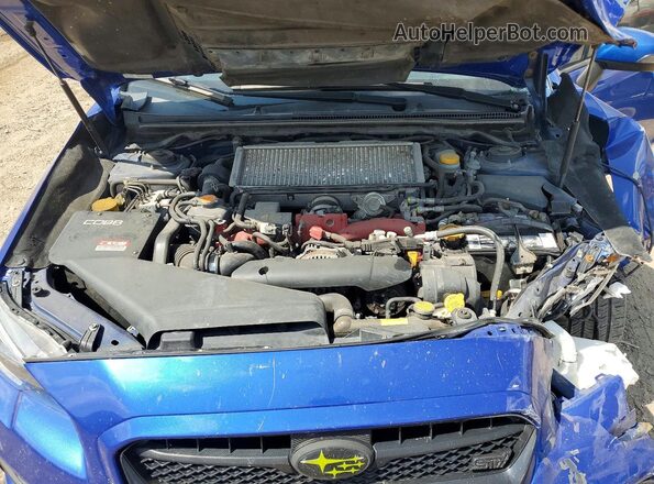 JF1VA2M66G9814307 2016 SUBARU WRX Blue Vista interior trasera