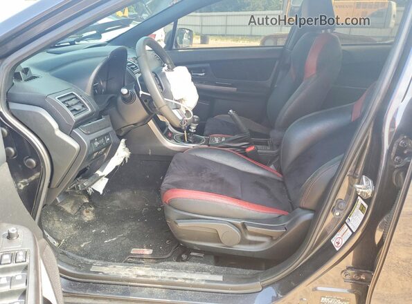 JF1VA2M6XG9810356 2016 SUBARU WRX Charcoal Widok wnętrza z przodu