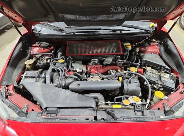 JF1VA2M6XG9834205 2016 SUBARU WRX Red Вид задньої частини салону