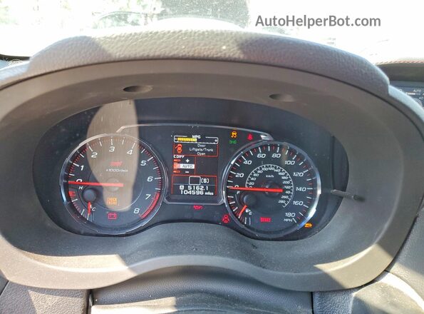 JF1VA2T69J9835936 2018 SUBARU WRX Gray Widok zestawu wskaźników