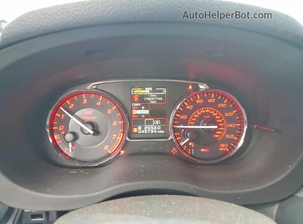JF1VA2U67G9813375 2016 SUBARU WRX Blue ხელსაწყოთა პანელის ხედი