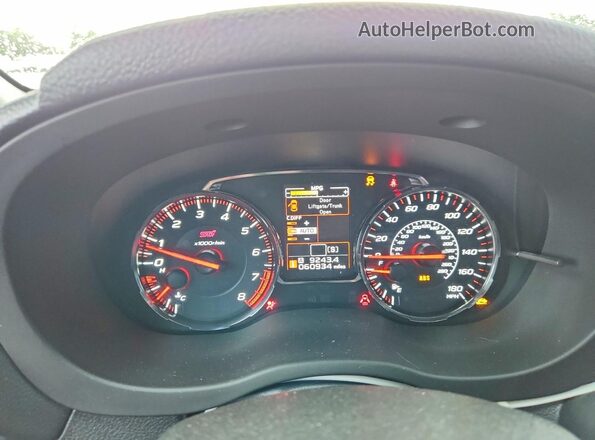 JF1VA2W64M9821829 2021 SUBARU WRX Black Սարքավորումների վահանակի տեսք