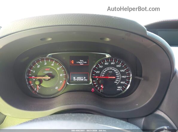 JF1VA2Y62K9822018 2019 SUBARU WRX STI Красный Вид задних сидений