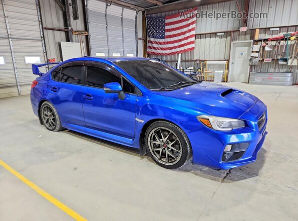 JF1VA2Z60H9834725 2017 SUBARU WRX Blue Widok zestawu wskaźników