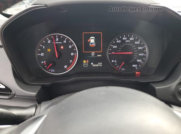 JF1VBAA69N9024685 2022 SUBARU WRX Black Instrument cluster view