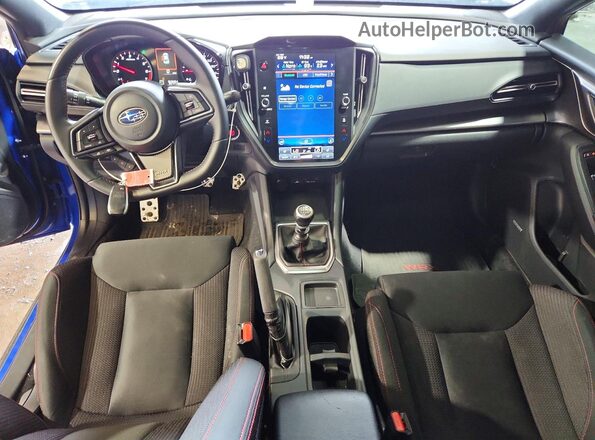 JF1VBAF61P9815658 2023 SUBARU WRX Blue Առջևի վահանակի տեսք
