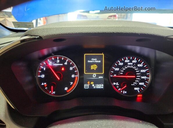 JF1VBAF62P9820156 2023 SUBARU WRX Blue Vista del cuadro de instrumentos