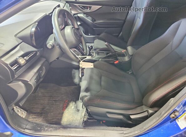 JF1VBAF62P9820156 2023 SUBARU WRX Blue Vista interior delantera