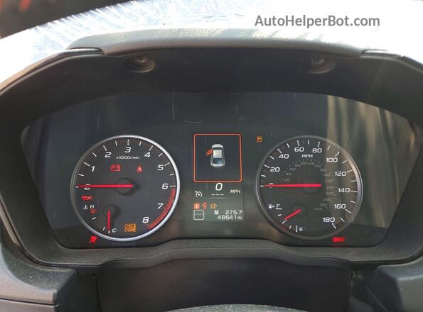 JF1VBAF63N9005445 2022 SUBARU WRX Blue Вид щитка приладів