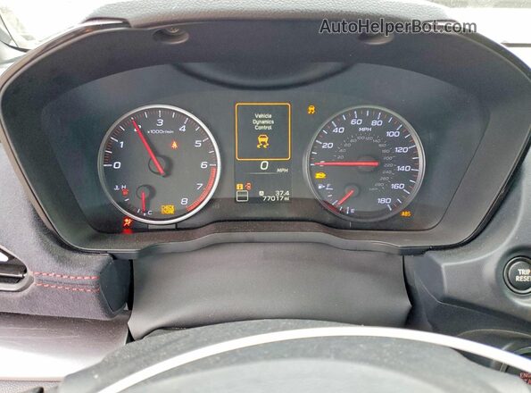JF1VBAF63N9009382 2022 SUBARU WRX Gray Instrument cluster view