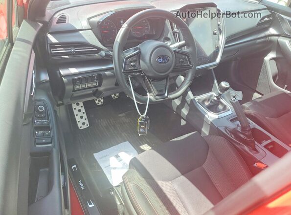 JF1VBAF63P9820702 2023 SUBARU WRX Красный Вид панели приборов
