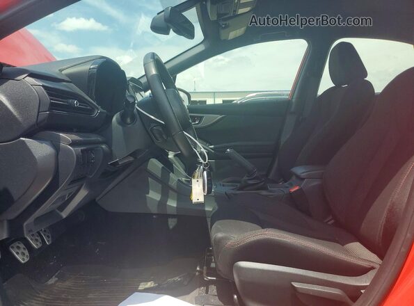 JF1VBAF63P9820702 2023 SUBARU WRX Красный Вид салона спереди