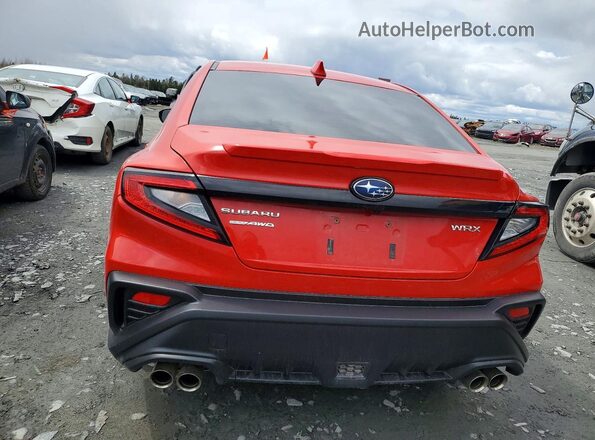 JF1VBAF65N9008427 2022 SUBARU WRX Red Widok z tyłu