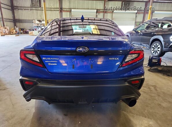 JF1VBAF65N9016396 2022 SUBARU WRX Blue უკანა ხედი