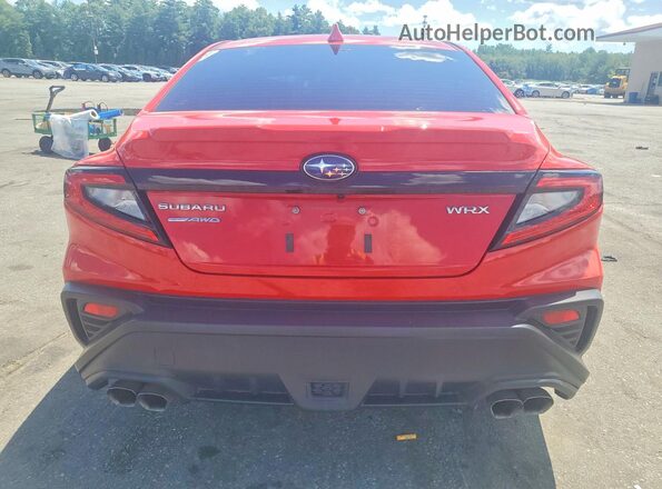 JF1VBAF66N9032655 2022 SUBARU WRX Red უკანა ხედი