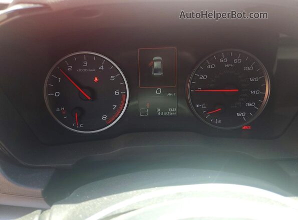 JF1VBAF66N9032655 2022 SUBARU WRX Red ხელსაწყოთა პანელის ხედი