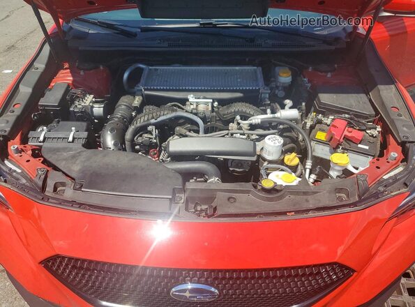 JF1VBAF66N9032655 2022 SUBARU WRX Red უკანა სალონის ხედი