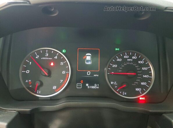 JF1VBAF66P9810911 2023 SUBARU WRX Charcoal Սարքավորումների վահանակի տեսք