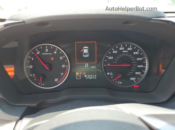 JF1VBAF69P9818677 2023 SUBARU WRX Orange Instrument cluster view