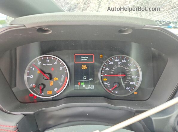 JF1VBAH61S9810255 2025 SUBARU WRX Синий Вид щитка приборов