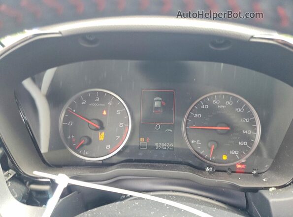 JF1VBAH63R9804337 2024 SUBARU WRX Blue Widok zestawu wskaźników