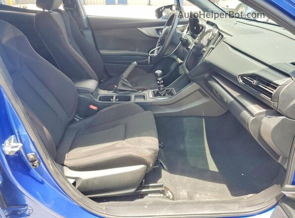 JF1VBAH63R9804337 2024 SUBARU WRX Blue Widok wnętrza z przodu