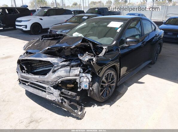 JF1VBAH63S9800911 2025 SUBARU WRX Black Առջևի ձախ երեք քառորդ տեսարան