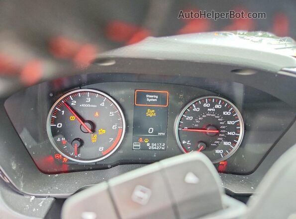 JF1VBAH65R9803755 2024 SUBARU WRX White Widok zestawu wskaźników